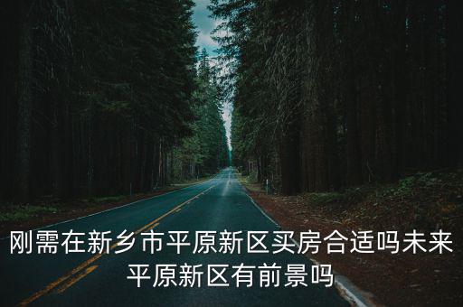 新鄉市平原示范區待遇怎么樣,新鄉平原新區發展前景怎么樣