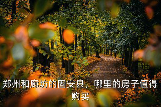 鄭州和廊坊哪里發展的好,鄭州和廊坊的固安縣