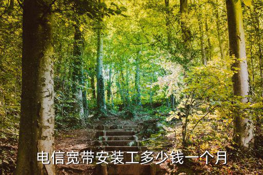 電信寬帶安裝工多少錢一個月