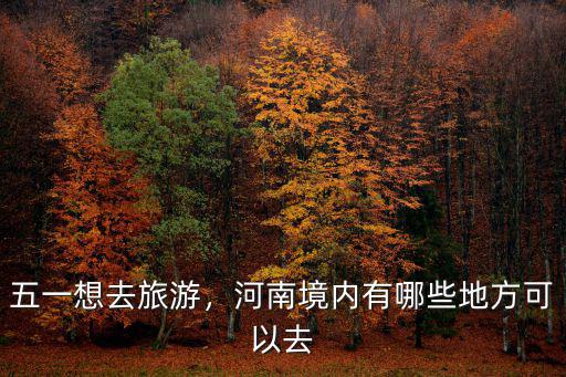 五一想去旅游，河南境內有哪些地方可以去