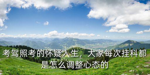 安陽考駕照掛科怎么過,考駕照考的懷疑人生