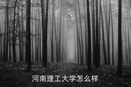 河南理工大學怎么樣