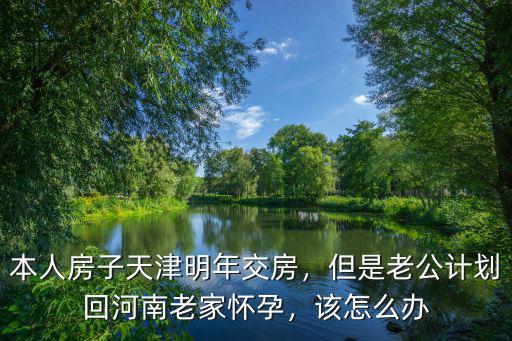本人房子天津明年交房，但是老公計劃回河南老家懷孕，該怎么辦