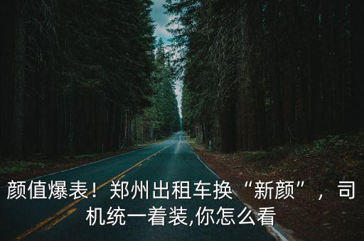 顏值爆表！鄭州出租車換“新顏”，司機統一著裝,你怎么看