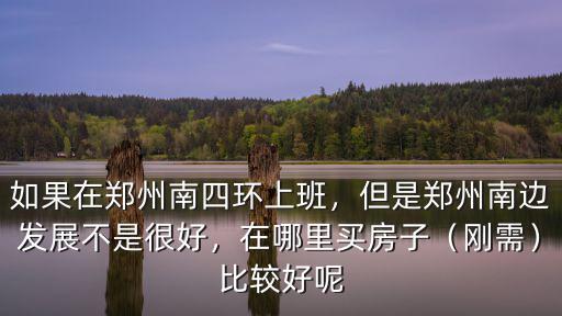 如果在鄭州南四環上班，但是鄭州南邊發展不是很好，在哪里買房子（剛需）比較好呢