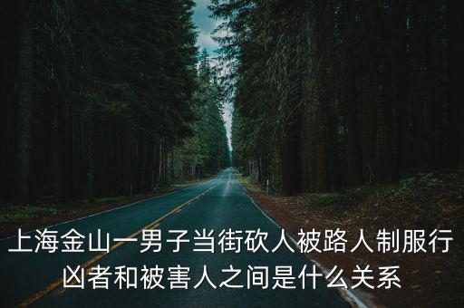上海金山一男子當街砍人被路人制服行兇者和被害人之間是什么關系