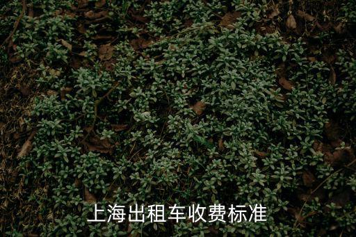 上海出租車收費標準