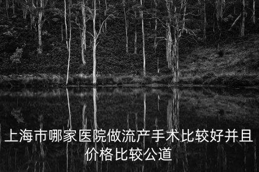 上海人流醫院，上海市哪家醫院做流產手術比較好并且價格比較公道