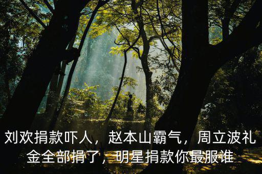 趙本山徒弟捐款多少錢河南,能到手多少錢