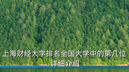上海財(cái)經(jīng)大學(xué)排名全國(guó)大學(xué)中的第幾位 詳細(xì)介紹