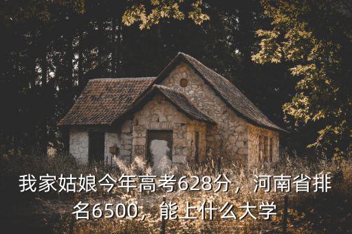我家姑娘今年高考628分，河南省排名6500，能上什么大學(xué)