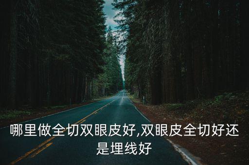 商丘哪里做全切雙眼皮好,雙眼皮全切好還是埋線好