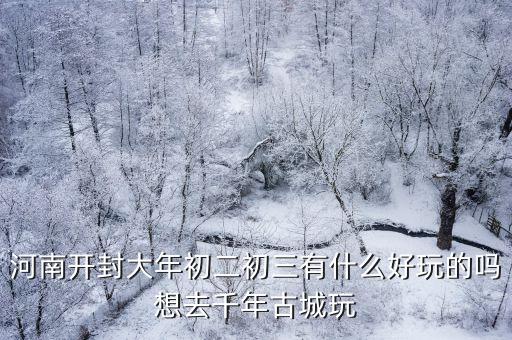 河南開封大年初二初三有什么好玩的嗎想去千年古城玩
