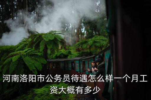 河南洛陽市公務員待遇怎么樣一個月工資大概有多少