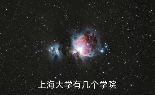 上海大學(xué)有幾個學(xué)院