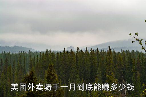 商丘美團(tuán)外賣一般一個(gè)月能拿多少錢,一般一個(gè)月可以賺多少錢