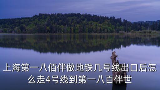 上海第一八佰伴做地鐵幾號線出口后怎么走4號線到第一八百伴世
