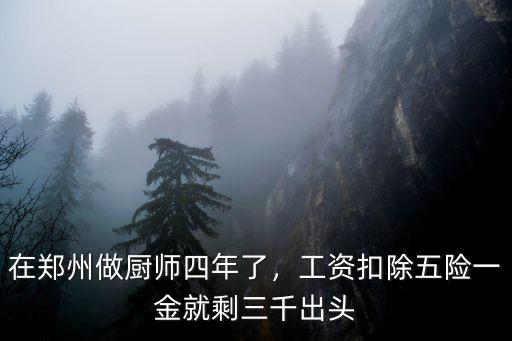 鄭州大廚工資多少錢,廚師的工資多少錢