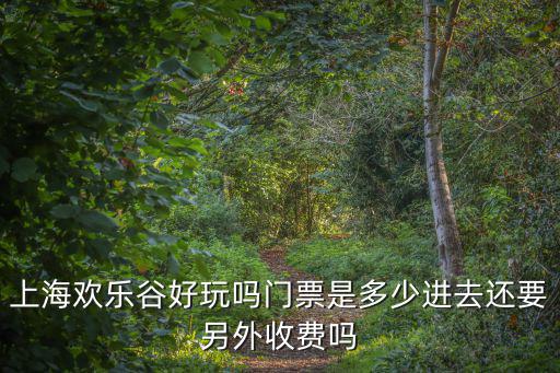 上海歡樂谷門票，上海歡樂谷玩一次要多少錢