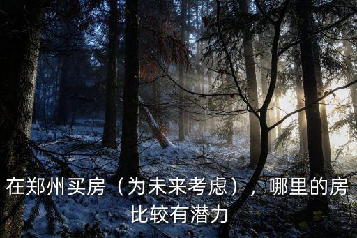鄭州北房產哪里好,鄭州買房是南邊好