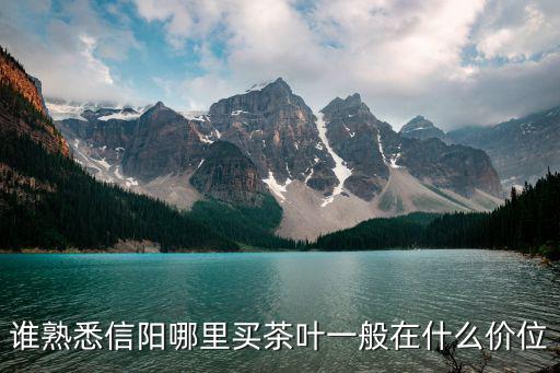 誰熟悉信陽哪里買茶葉一般在什么價位