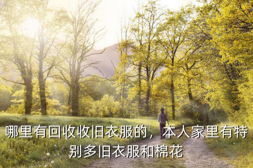 南陽哪里有舊衣服回收公司,哪里有回收收舊衣服的