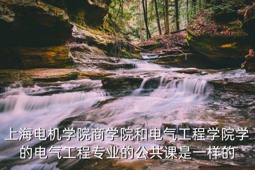 上海電機學院商學院和電氣工程學院學的電氣工程專業的公共課是一樣的
