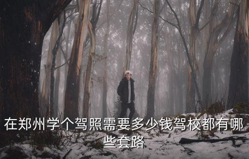 在鄭州學個駕照需要多少錢駕校都有哪些套路