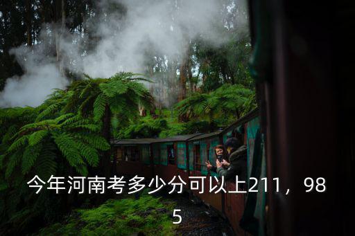 今年河南考多少分可以上211，985