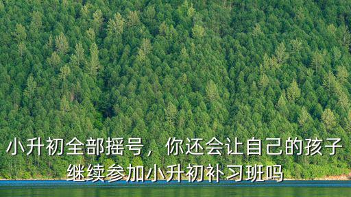 小升初全部搖號(hào)，你還會(huì)讓自己的孩子繼續(xù)參加小升初補(bǔ)習(xí)班嗎