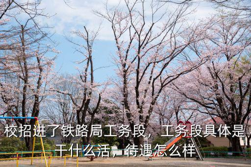 校招進了鐵路局工務段，工務段具體是干什么活，待遇怎么樣