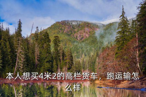 本人想買4米2的高欄貨車，跑運輸怎么樣