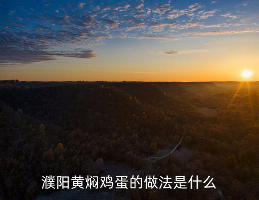 濮陽黃燜雞蛋的做法是什么