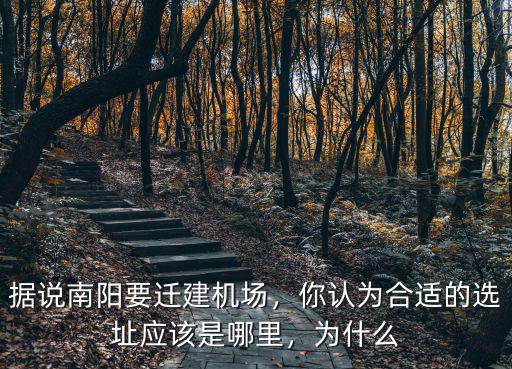 據(jù)說南陽要遷建機(jī)場，你認(rèn)為合適的選址應(yīng)該是哪里，為什么