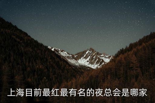 上海夜總會，上海市區的夜總會