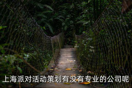 上海派對活動策劃有沒有專業的公司呢
