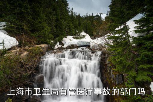 上海市衛生局有管醫療事故的部門嗎