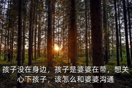 孩子沒在身邊，孩子是婆婆在帶，想關心下孩子，該怎么和婆婆溝通