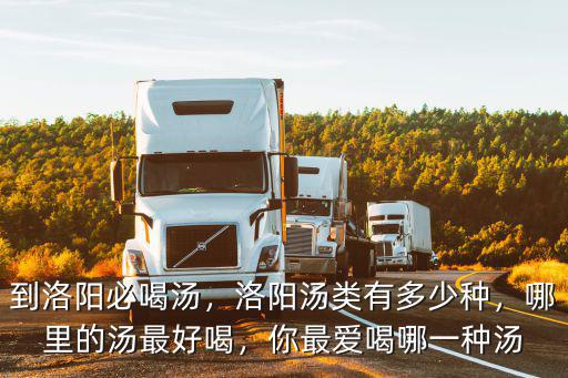 到洛陽必喝湯，洛陽湯類有多少種，哪里的湯最好喝，你最愛喝哪一種湯
