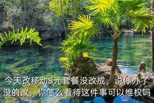 河南移動改八元套餐在哪里改,今天改移動8元套餐沒改成