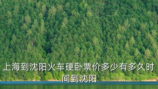 上海到沈陽火車硬臥票價多少有多久時間到沈陽