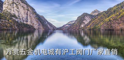萬貫五金機電城有滬工閥門廠家直銷