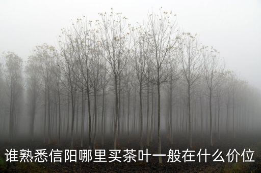 信陽茶葉產地是哪里,誰熟悉信陽哪里買茶葉