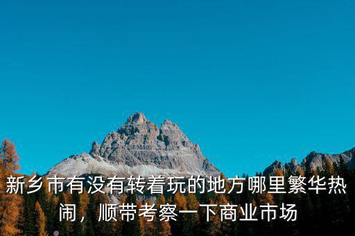 新鄉市有沒有轉著玩的地方哪里繁華熱鬧，順帶考察一下商業市場