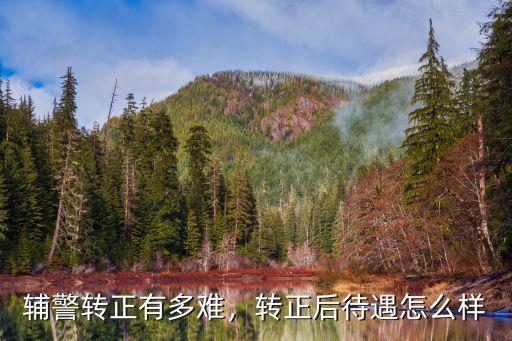 輔警轉正有多難，轉正后待遇怎么樣
