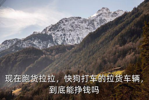 現(xiàn)在跑貨拉拉，快狗打車的拉貨車輛，到底能掙錢嗎