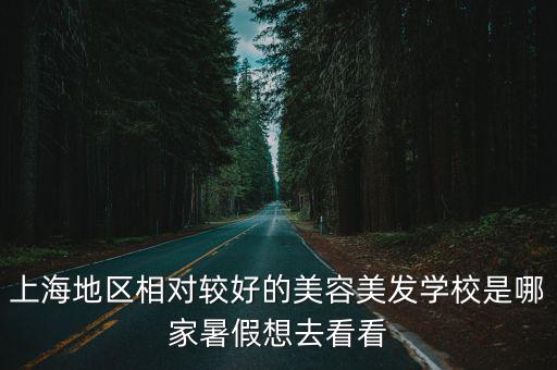 上海地區相對較好的美容美發學校是哪家暑假想去看看