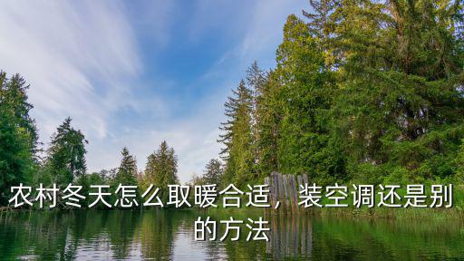 農村冬天怎么取暖合適，裝空調還是別的方法