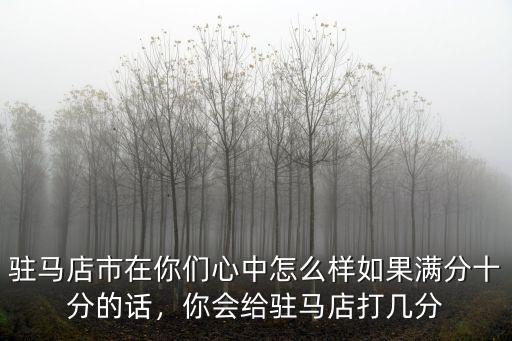 駐馬店市公園道怎么樣,駐馬店市在你們心中怎么樣