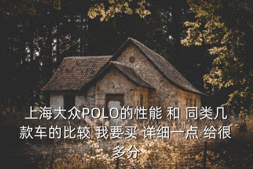 上海大眾POLO的性能 和 同類幾款車的比較 我要買 詳細一點 給很多分